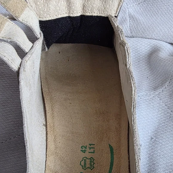 Naot Gray Moccasins with Black Embroidery - Picture 8 of 10